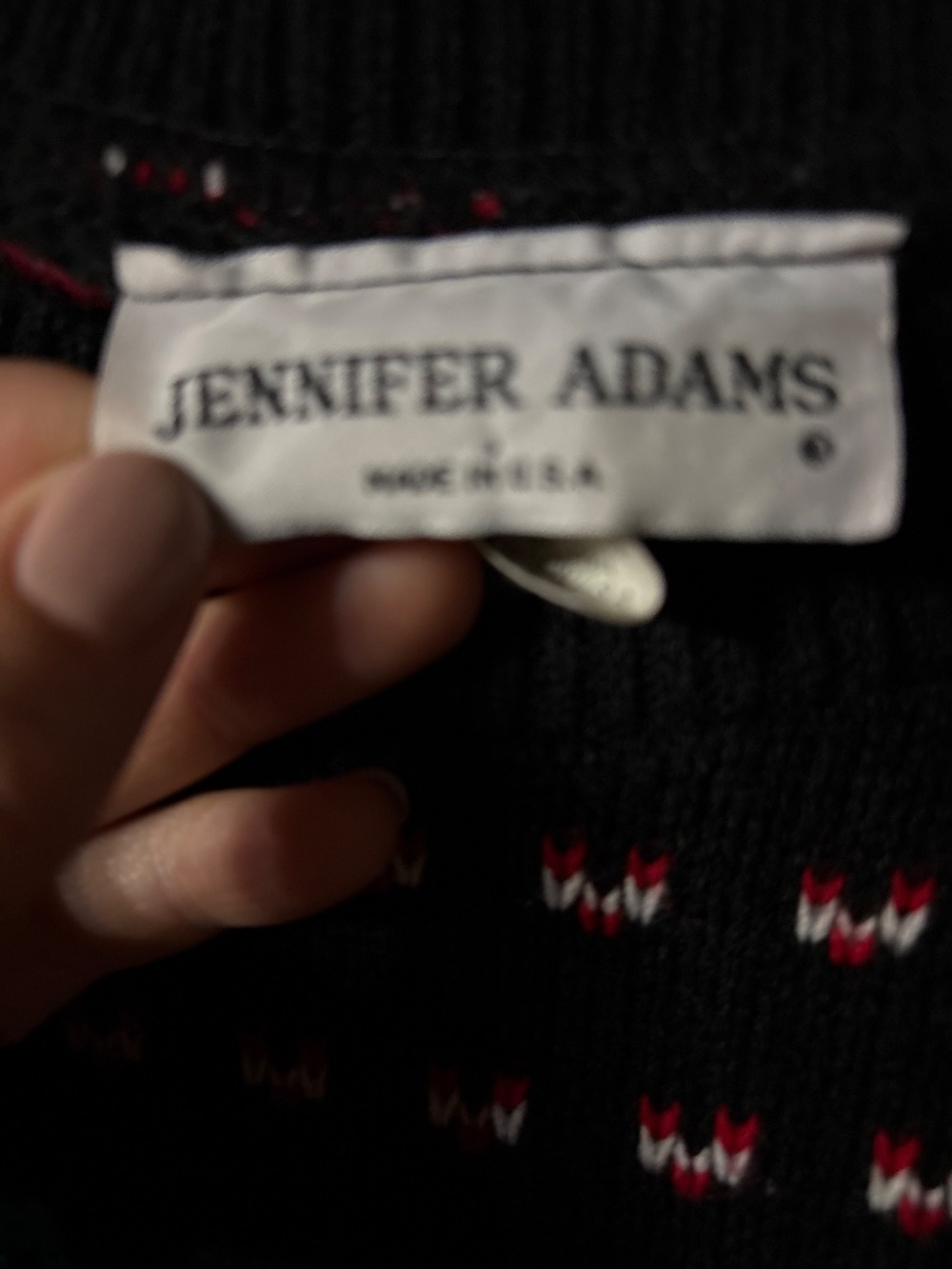 Vintage Cat Sweater, Jennifer Adams, est medium - Picture 4 of 5